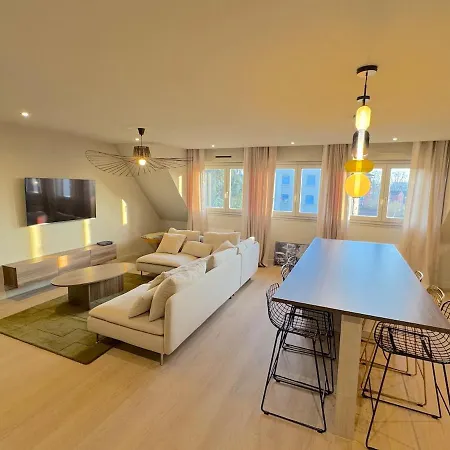 Duplex Contemporain Et Confort アパート ストラスブール